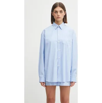 Dámská košile Bavlněná košile Sporty & Rich Src Oversized, M, modrá, 05X