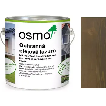 Olej na dřevo Osmo ochranná olejová lazura 726 šedá kůra 2,5L