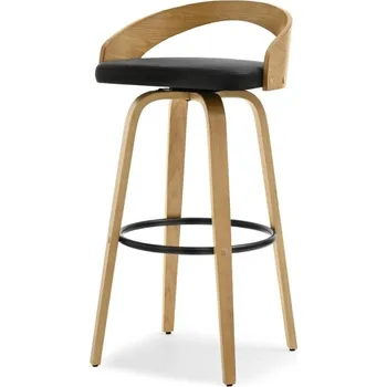 Křeslo Mebel Partner Haime (dub + černá)