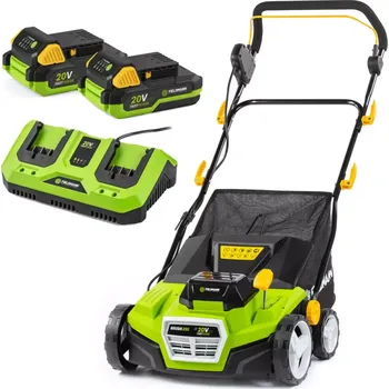 Vertikutátor Aku vertikutátor FIELDMANN FZV 70905-0 2x20V + 2x Akumulátor FDUZ 79020 + Nabíječka FDUZ 79110