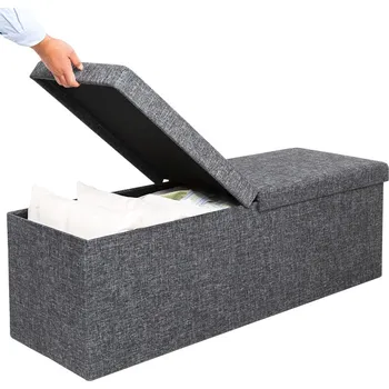 Úložná skládací lavice 80x40x40cm | tmavě šedá