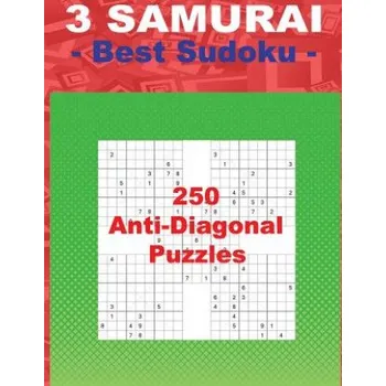 Cizojazyčná kniha 3 Samurai - Best Sudoku - 250 Anti-Diagonal Puzzles: Easy + Medium + Hard and Very Hard. This Is an Excellent Sudoku for You. (Andrii Pitenko)(Brožovaná)