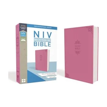 NIV, Value Thinline Bible, Imitation Leather, Pink (Zondervan)(Pevná)