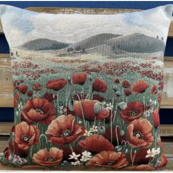 Povlečení Tegatex Povlak na polštářek 42 x 42 cm pole vlčích máků