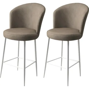 Barová židle Sada barových židlí Alte Cappuccino and White, 2 ks, kávová