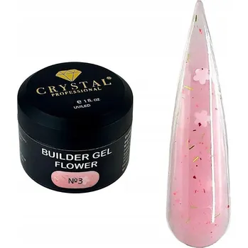 Lak na nehty Stavební gel Flower #3 15ml CRYSTAL PROFESSIONAL stavební gel