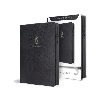 La Biblia Católica Letra Y Tama?o Grande. Símil Piel Negra, Con Cremallera / Cat Holic Bible Black Leathersoft with Zipper (Brožovaná)