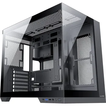 PC skříň 1stCOOL skříň DREAMER, Mid Tower, AU, USB 3.0, USB-C, černá