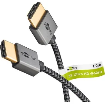 Video kabel Kabel GOOBAY 75757 HDMI Slim Ultra High Speed 2.1 8K 1m