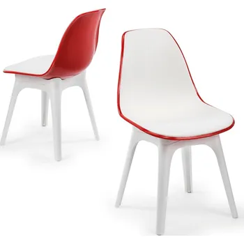 Sada jídelních židlí Eos White, 2 ks, bílá