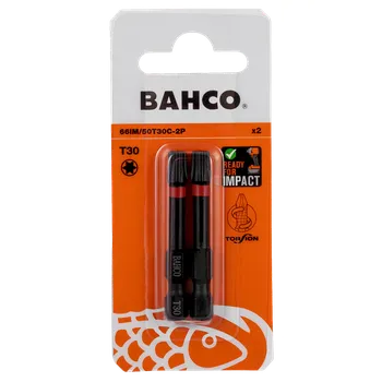 Bit Bahco 1/4" rázové torzní šroubovací bity pro šrouby TORX® s drážkou T30 50 mm - 2 ks