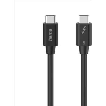 Počítačové příslušenství Hama Thunderbolt 5 kabel, USB-C, 1 m, 80 Gb/s, 240 W