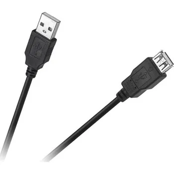 Prodlužovací kabel Kabel CABLETECH KPO4013-1.5 Eco-Line USB konektor/USB zdířka 1,5m Black