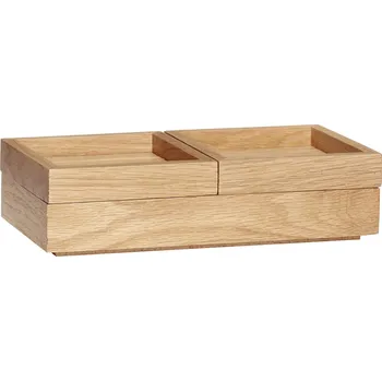 Úložný box Hübsch Úložný box Oak Nature 24 cm