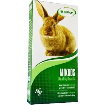 Krmivo pro hospodářské zvíře MIKROS Králík plv 1 kg, krabička - EXPIRACE