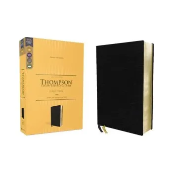 KJV, Thompson Chain-Reference Bible, Large Print, European Bonded Leather, Black, Red Letter, Comfort Print (Frank Charles Thompson)(Pevná)