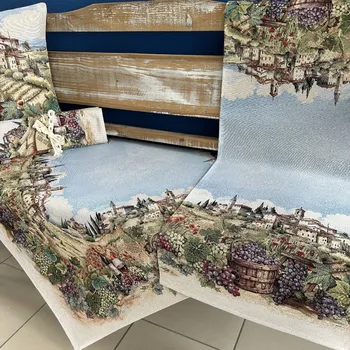 ubrus Tegatex Gobelínový ubrus - malebná toskánská vesnice 100*100 cm