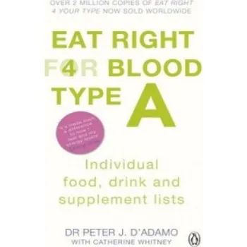 Cizojazyčná kniha Eat Right for Blood Type A (Peter J. D´Adamo)(Brožovaná)