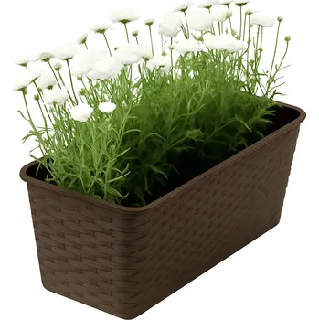 ProsperPlast Květináč RATOLLA CASE | umbra 39,1 cm