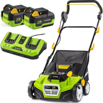 Příslušenství k nářadí Aku vertikutátor FIELDMANN FZV 70905-0 2x20V + 2x Akumulátor 4Ah FDUZ 79040 + Nabíječka FDUZ 79110