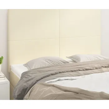 vidaXL Čelo postele 144x5x118/128 cm umělá kůže [3116146] Barva: krémová