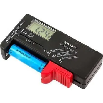 Autobaterie Tester baterií digitalní BT-168D -R3, R6, R20, R14, 9V