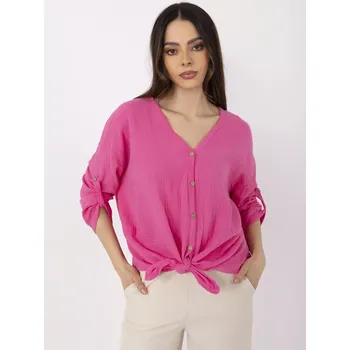 Dámská košile DHJ košile KS 25108.60P fluo růžová jedna velikost