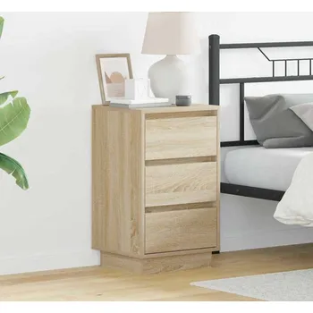 Ložnice vidaXL Noční skříňka Sonoma dub 39 x 34,5 x 65 cm Kompozitní dřevo [869628]