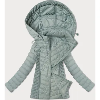Dámská bunda Lehká dámská bunda v mátové barvě s odepínací kapucí J Style (16M9230-156) odstíny zelené S (36)