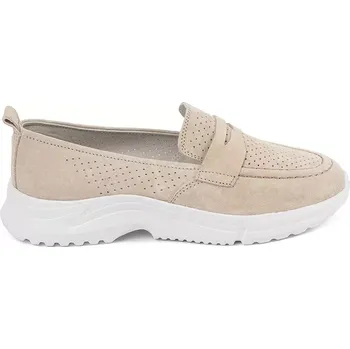 Dámské mokasíny Originální hnědé mokasíny dámské platforma 40