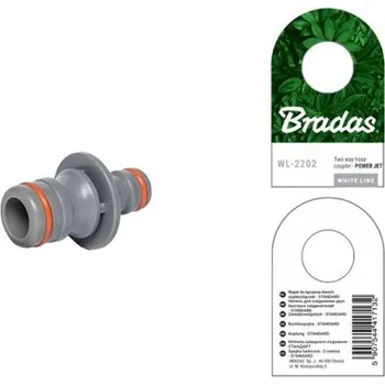 Hadicová spojka Bradas White line spojka dvou hadic s rychlospojkami1/2″ a 3/4″