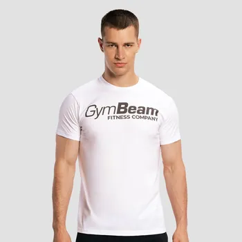 Pánské tričko GymBeam Tričko Fitness White M bílá