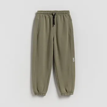 Chlapecké kalhoty Reserved - Bavlněné jogger kalhoty - světle olivová - 775DO-81X - 775DO-81X-146