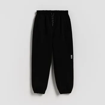 Chlapecké kalhoty Reserved - Bavlněné jogger kalhoty - černý - 775DO-99X - 775DO-99X-116