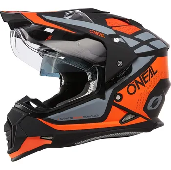 Helma na motorku Přilba na cestovní Enduro - O´NEAL Sierra R 2024 - Oranžová / Černá / Šedá L