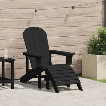 OMAXI Adirondack židle Černá 82 x 74 x 92 cm HDPE 890658