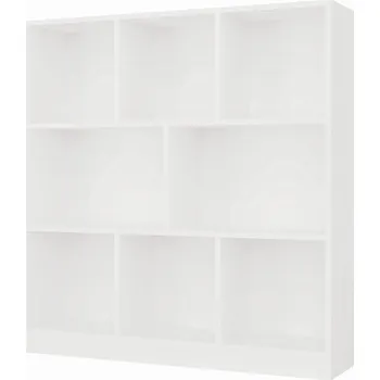 Knihovna Regál Finley 8P, bílá