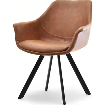 Křeslo Mebel Partner Mirabell (hnědá + černá)