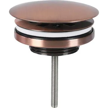 Sifon Designová umyvadlová průtoková výpusť 1 1/4" měděná červená