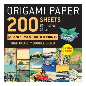 Cizojazyčná kniha Origami Paper 200 sheets Japanese Woodblock Prints 8 1/4" (Diář)
