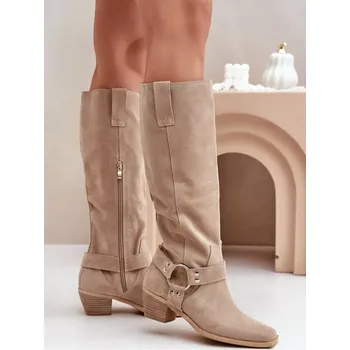 Dámské kozačky Kozačky na podpatku model 203901 Step in style 39