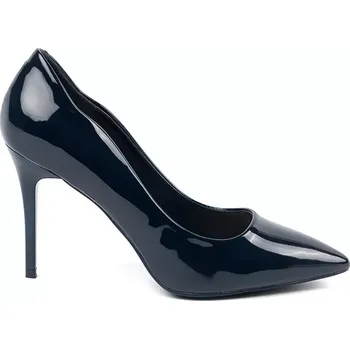 Dámské lodičky Praktické tmavě modré lodičky dámské na jehlovém podpatku 40