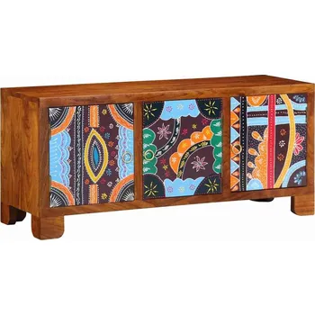 Otoman vidaXL Lavička na boty s úložištěm Medová hnědá 100 x 35 x 45 cm [4016526]