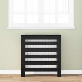 Radiátor vidaXL Kryt radiátoru Černý dub 78 x 20 x 82 cm 1 x skříň pro pračku [869218]