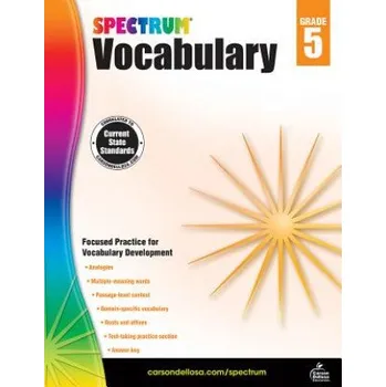Cizojazyčná kniha Spectrum Vocabulary, Grade 5 (Spectrum)(Brožovaná)
