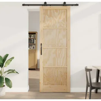 Interiérové dveře vidaXL Posuvné dveře ORKDAL Hnědá 83 x 232 cm Masivní borové dřevo [3333452]