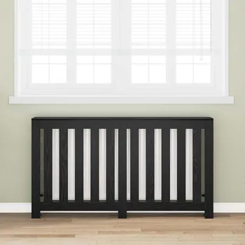 Radiátor vidaXL Kryt radiátoru Černý dub 149 x 20 x 82 cm 1 x skříň pro pračku [869225]