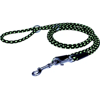 Vodítko pro psa BAFPET Lanové přepínací vodítko UZLÍK (10 mm, 240 cm) - Zelená