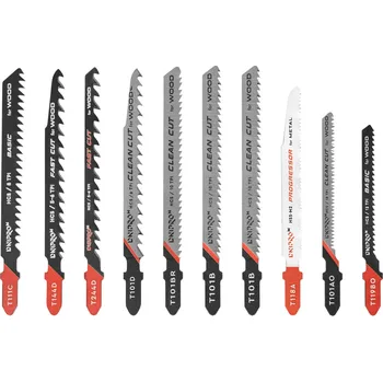 Pilový plátek Sada pilových listů pro přímočarou pilu 10 ks., Dnipro-M