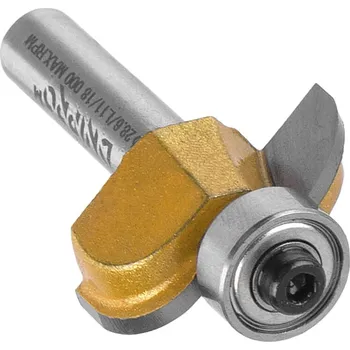 Příslušenství k frézce Fréza B0603 8x12,7x28,6 L-11 R-7,9mm, frézování hran, s ložiskem (půlkruhová) Dnipro-M